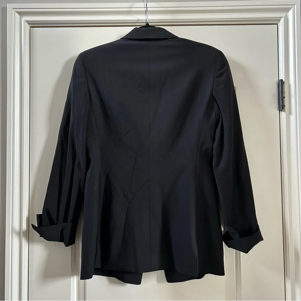 Armani Collezioni Black One Button Blazer Sz.6 - Picture 4 of 8